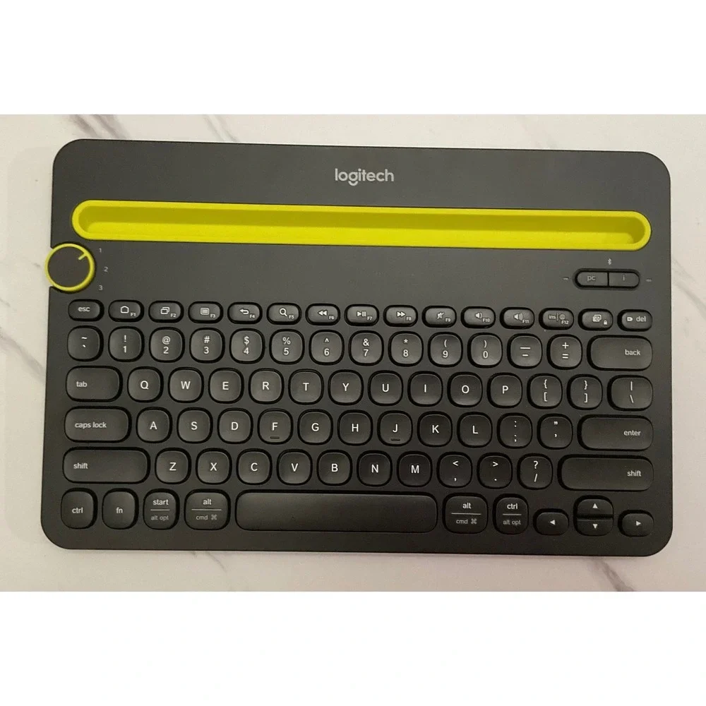 Logitech K480 Multi-Device Bluetooth Wireless Keyboard Black Yellow‎ 920-006342